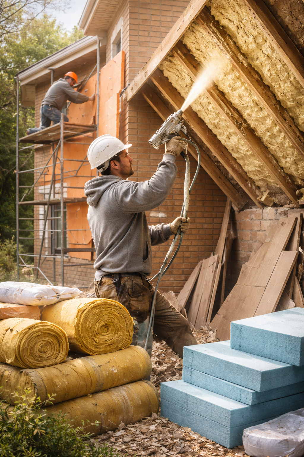 Утепление домов в Рузаевке под ключ от 4355 руб/м2 | Профессионально — ТепломастерРзв