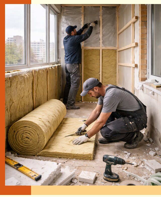 Утепление балкона под ключ в Рузаевке качественно и быстро